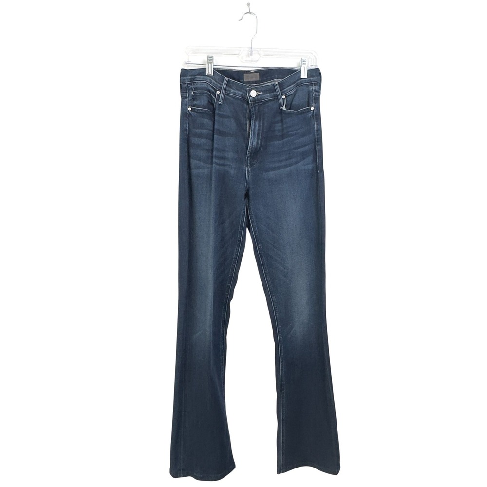 Mother High Waisted Runaway Tongue & Cheek Jeans Blue Denim 29
